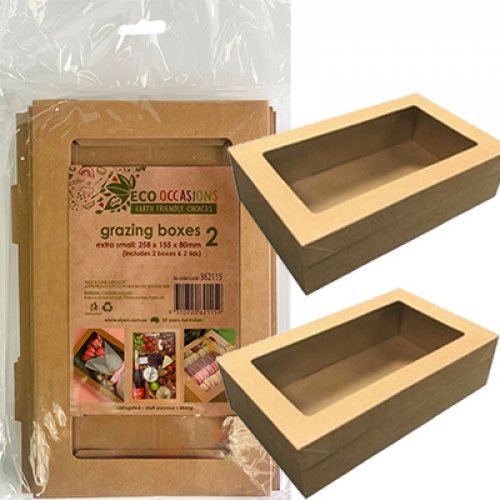 2pk Grazing Box - Kraft - Everything Party