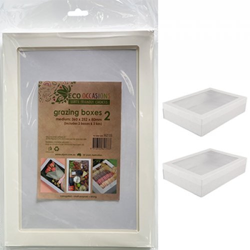 2pk Grazing Box - White - Everything Party