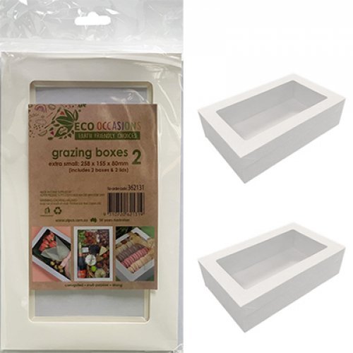 2pk Grazing Box - White - Everything Party