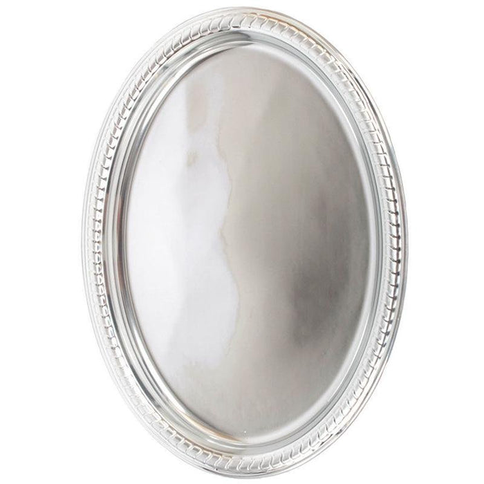 2pk Metallic Silver Oval Platters - Everything Party