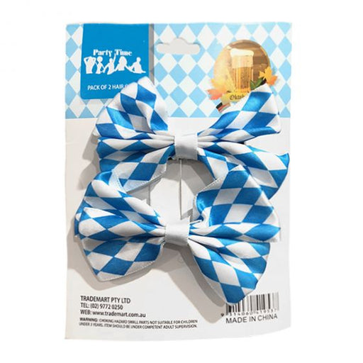 2pk Oktoberfest Hair Clips with Bow Tie - Everything Party