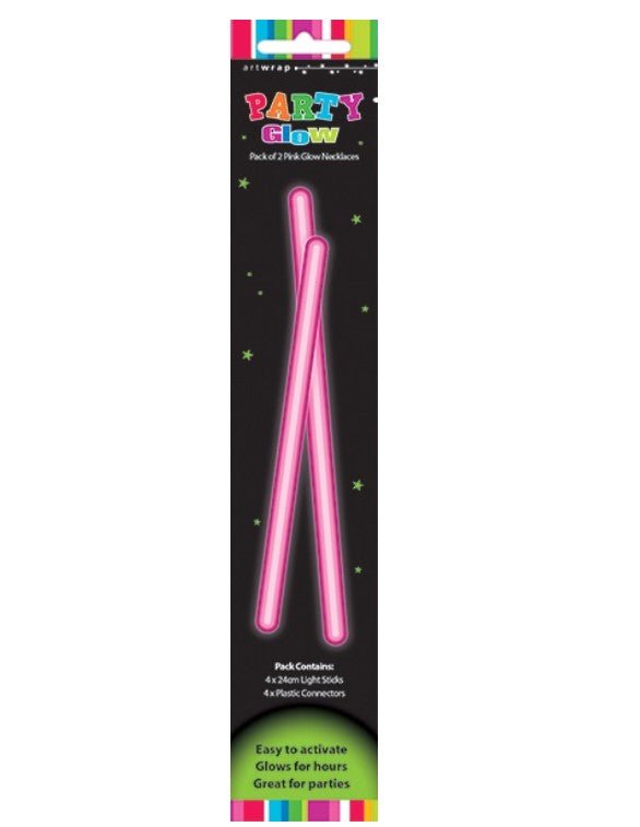 2pk Party Glow Necklace (Pink/Blue/Green/Yellow) - Everything Party