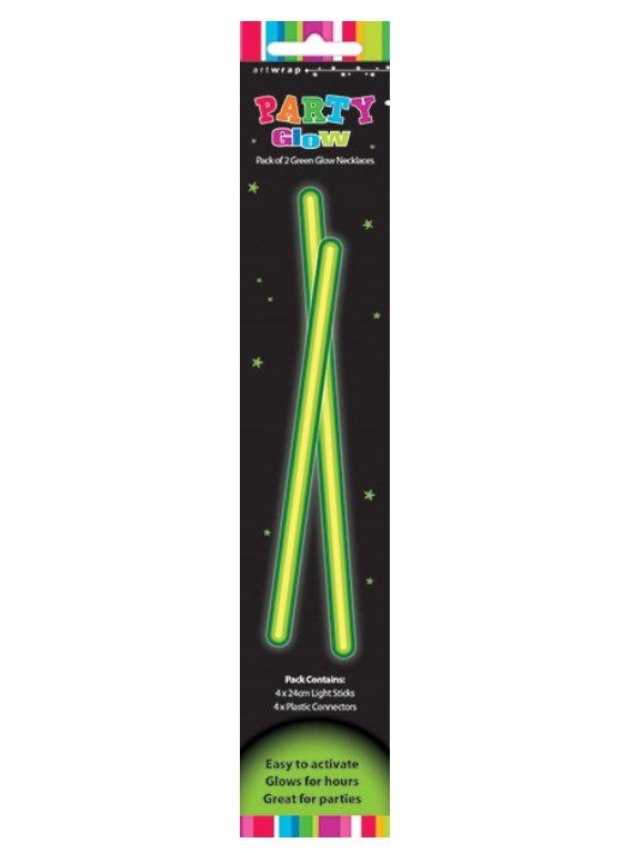 2pk Party Glow Necklace (Pink/Blue/Green/Yellow) - Everything Party