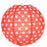 30cm Polka Dots Paper Lantern - Red - Everything Party