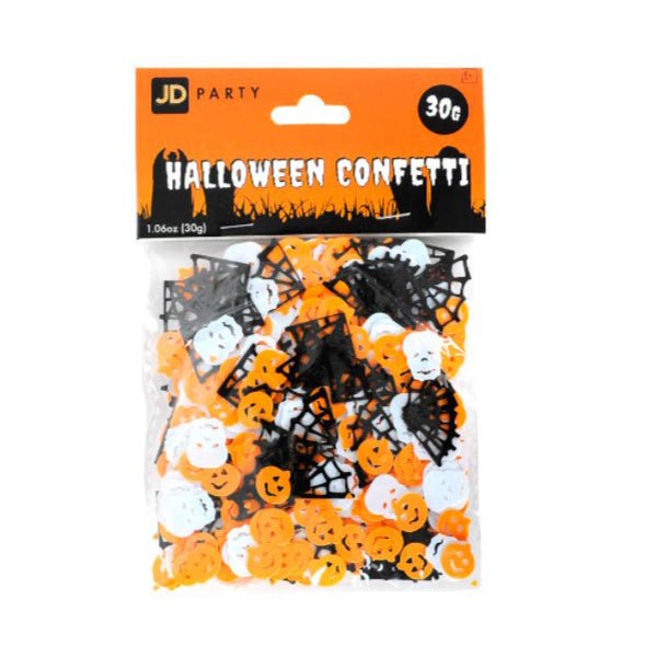 30g Halloween Table Scatter - Pumpkin Skull & Spider Web - Everything Party