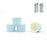 30pk Blue Paper Baking Cupcake Cups with White Stripe - Everything Party
