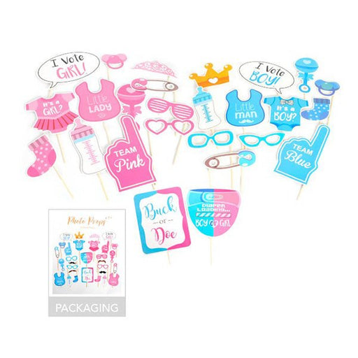 30pk Gender Reveal Party Photobooth Props - Everything Party