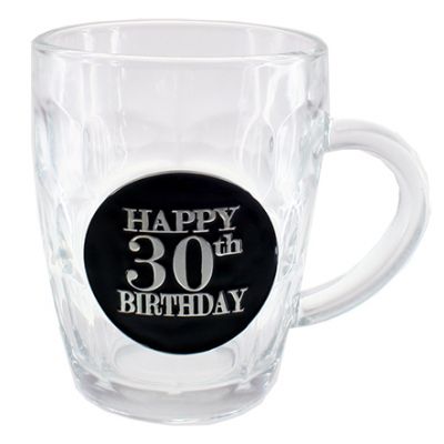 30th Birthday Badge Premium Dimple Stein - Everything Party