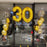 30th Birthday Black & Gold Theme Helium Balloon Bouquet Set - Everything Party