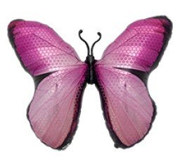 31" Pink Butterfly Super Shape Foil Balloon - Everything Party