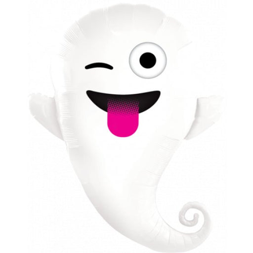 34" Anagram Smiley Ghost Shape Foil Balloon - Everything Party