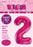 34" Jumbo Number Foil Balloon - Number 2 ( 11 Colours ) - Everything Party