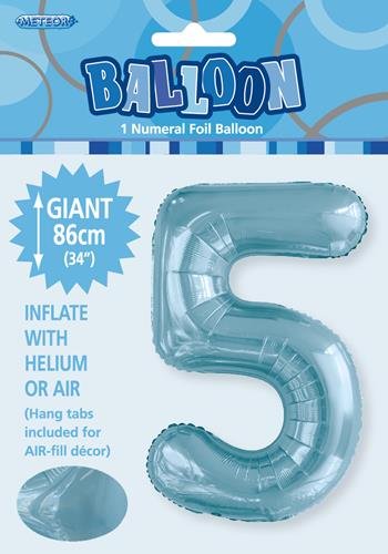 34" Jumbo Number Foil Balloon - Number 5 ( 11 Colours ) - Everything Party