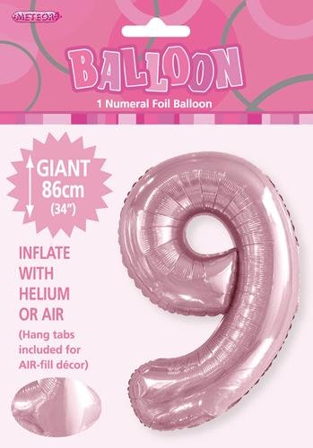 34" Jumbo Number Foil Balloon - Number 9 ( 11 Colours ) - Everything Party