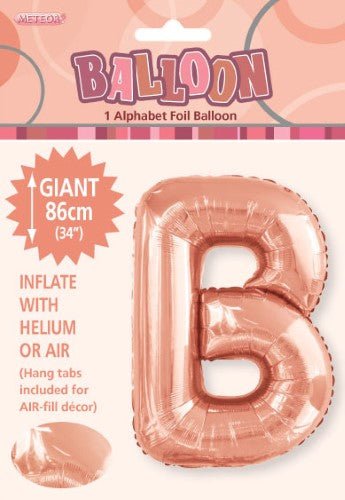 34" Meteor Jumbo Foil Balloon - Letter B (3 Colours) - Everything Party
