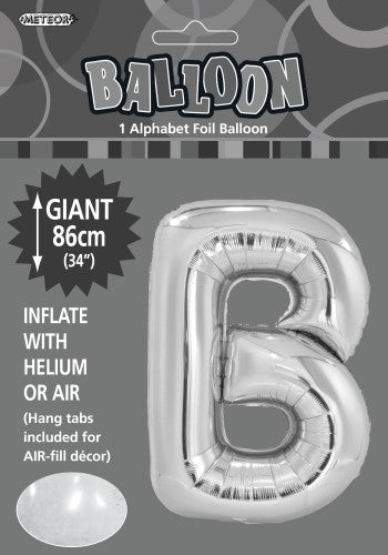 34" Meteor Jumbo Foil Balloon - Letter B (3 Colours) - Everything Party