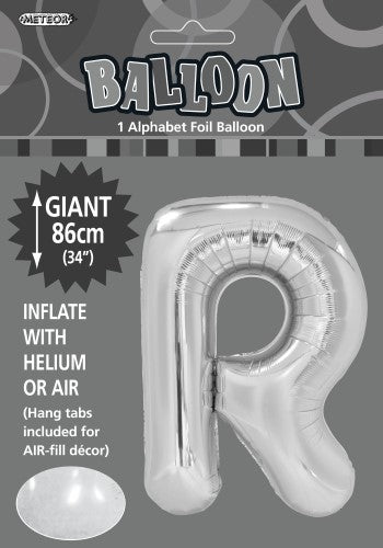 34" Meteor Jumbo Foil Balloon - Letter R (3 Colours) - Everything Party
