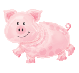 35" Pig SuperShape Foil Balloon - Everything Party