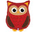 36" Licensed WOODLAND Owl SuperShape Foil Balloon - Everything Party