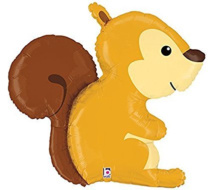 36" Licensed WOODLAND Squirrel SuperShape Foil Balloon - Everything Party