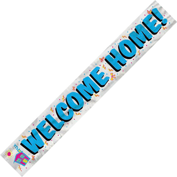 3.65m Welcome Home Foil Banner - Everything Party