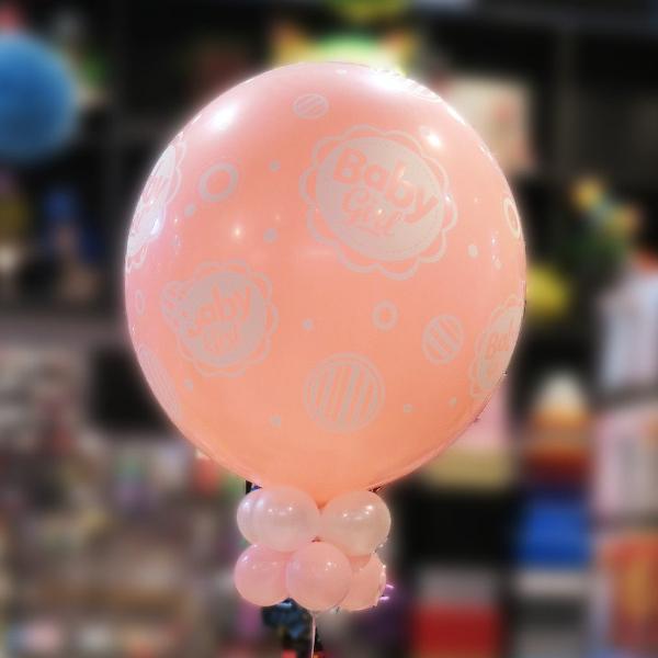 3ft Baby Girl Pink Printed Latex Balloon - Everything Party