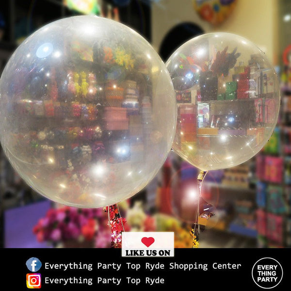 3ft Jumbo Clear Latex Helium Balloon - Everything Party