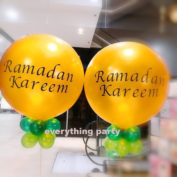 3ft Metallic Gold Latex Balloon with Vinyl Writing - Everything Party
