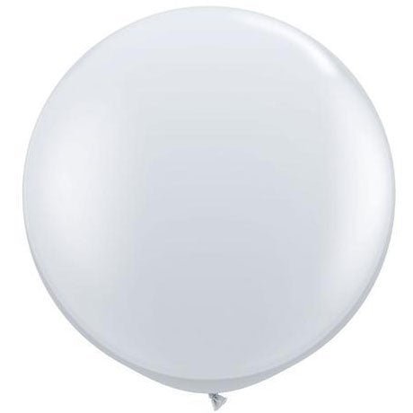 3ft Qualatex Plain Latex Balloon - Round Diamond Clear - Everything Party