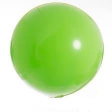 3ft Qualatex Plain Latex Balloon - Round Fashion Lime Green - Everything Party