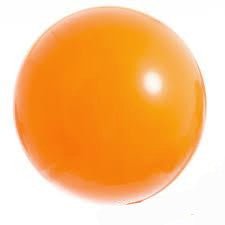 3ft Qualatex Plain Latex Balloon - Round Standard Orange - Everything Party