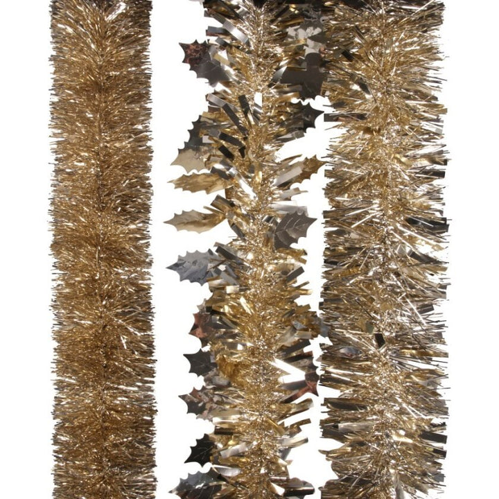 3pk Assorted Christmas 2m Tinsel - Champagne - Everything Party