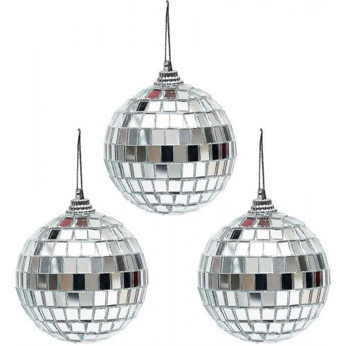 3pk Disco Mirror Balls 8cm - Everything Party