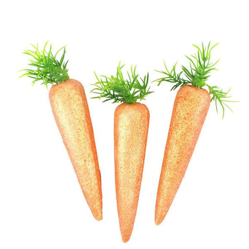 3pk Easter Glitter Foam Carrots - Everything Party