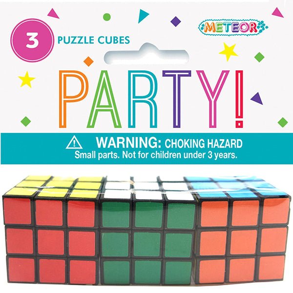 3pk Mini Puzzle Cubes Rubik's Cubes - Everything Party
