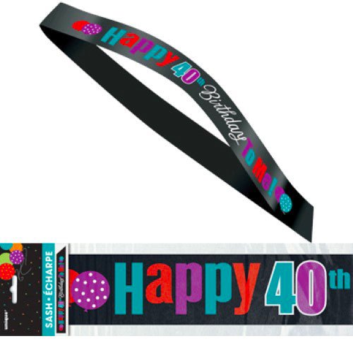 40th Birthday Sash - Happy 40th Birthday to Me - Everything Party