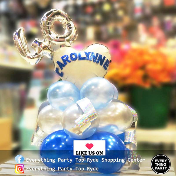 40th Birthday Table Balloon Arrangement - Everything Party