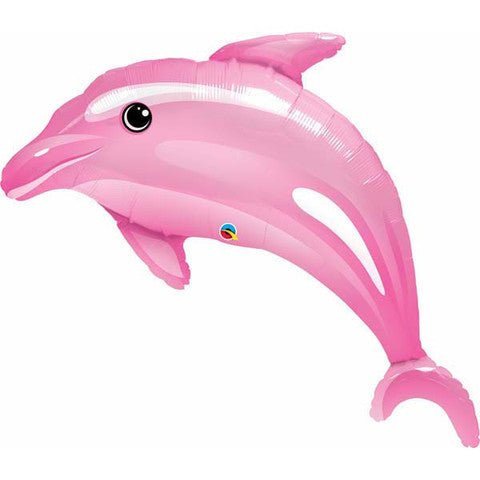 42" Pink Dolphin SuperShape Foil Balloon - Everything Party