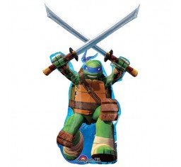 43" Licensed Ninja Turtles SuperShape Foil Balloon - LEONARDO - Everything Party