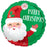 45cm Anagram Foil Smiley Satin Santa Christmas Balloon - Everything Party