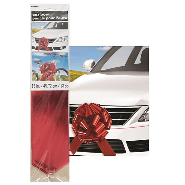 45cm Giant Red Car Bow - Everything Party