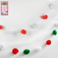 4m Decorative Puff Garland - Everything Party