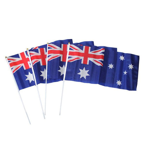 4pk 40cm Australia Flag on Sticks - Everything Party