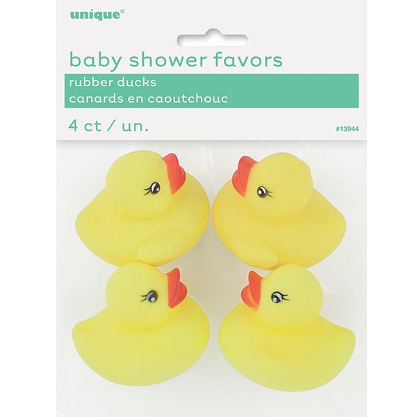 4pk Baby Shower Rubber Ducks - Everything Party