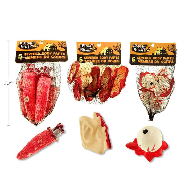4pk Halloween Bloody Severed Body Parts - Everything Party