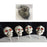 4pk Halloween Skulls with Red Eyes - Everything Party