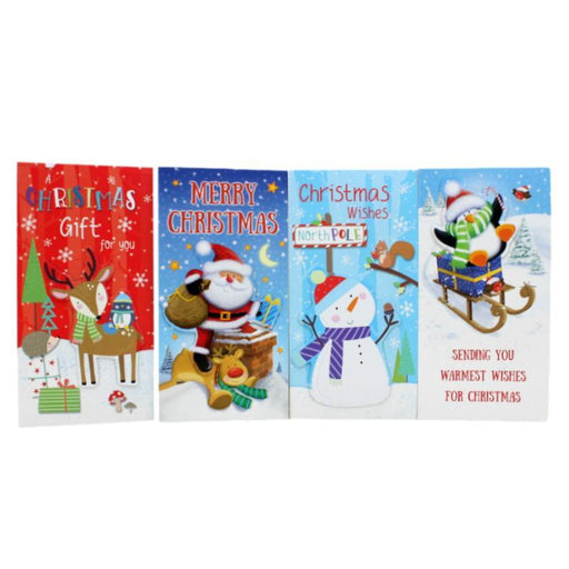 4pk Kids Christmas Mix Wallet Money - Everything Party