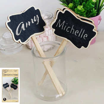 4pk Wooden Blackboard on Sticks - Everything Party