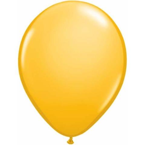 5" Qualatex Plain Latex Balloon - Round Fashion Goldenrod - Everything Party