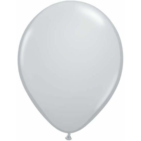 5" Qualatex Plain Latex Balloon - Round Fashion Grey - Everything Party